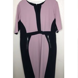 Pink and Black Dress